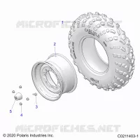 WHEELS, FRONT TIRE