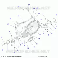 DRIVE TRAIN, GEARCASE, MAIN, MOUNTING