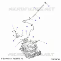 DRIVE TRAIN, MAIN GEARCASE MOUNTING -Z24RAB92AK/BK (C0702874-2)