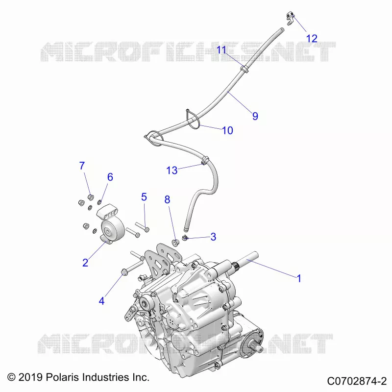 DRIVE TRAIN, MAIN GEARCASE MOUNTING -Z24RAB92AK/BK (C0702874-2)