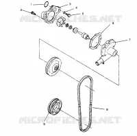 WATER PUMP WIDETRAK LX 0962064 AND EUROPEAN WIDETRAK LX E962064 (4931643164C010)