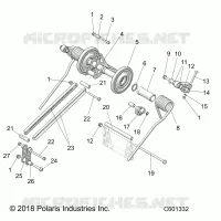 SUSPENSION, REAR TORQUE ARM