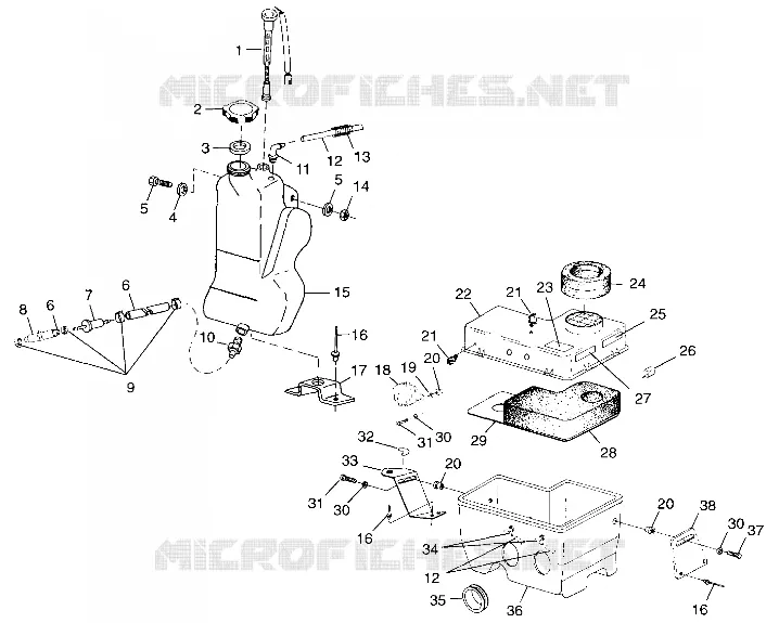 OIL TANK   AIR BOX TRAIL TOURING 0982362 AND EUROPEAN TRAIL TOURING E982362 (4942314231C004)
