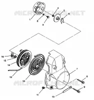 RECOIL STARTER ASSEMBLY CLASSIC E942865 AND  CLASSIC TOURING E942875 (49274027400049)