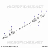 DRIVE TRAIN, REAR DRIVE SHAFT