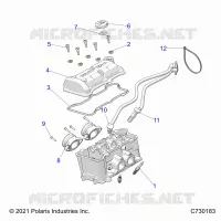 ENGINE, THROTTLE BODY AND VALVE COVER
