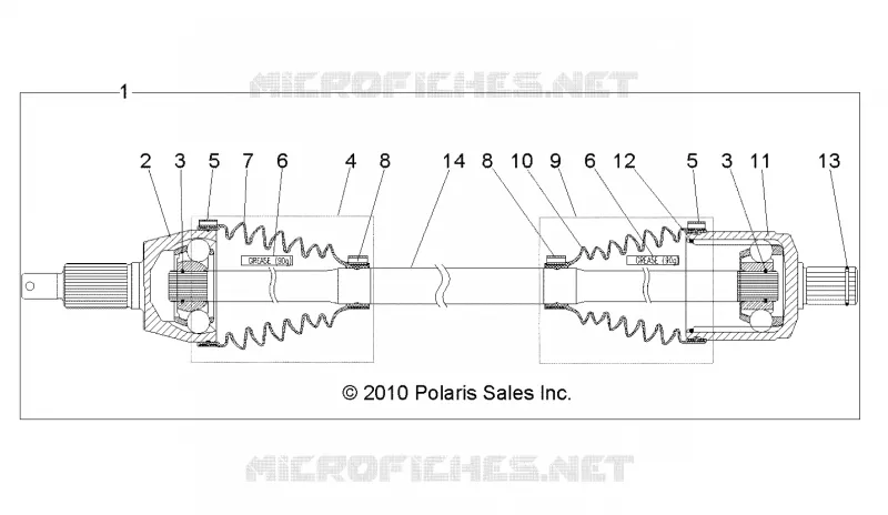 DRIVE TRAIN, FRONT DRIVE SHAFT