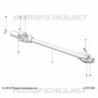 DRIVE TRAIN, FRONT PROP SHAFT