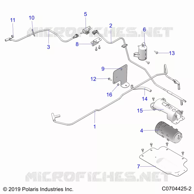 FUEL SYSTEM, FUEL TANK EVAP, CANISTER AND LINES