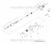 REAR WHEEL AXLE   HOUSING
