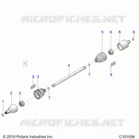 DRIVE TRAIN, FRONT DRIVE SHAFT