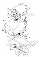 FUEL TANK ASSEMBLY 4X4 250 W938127 (4924042404006A)