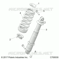 REAR SUSPENSION SHOCK MOUNTING
