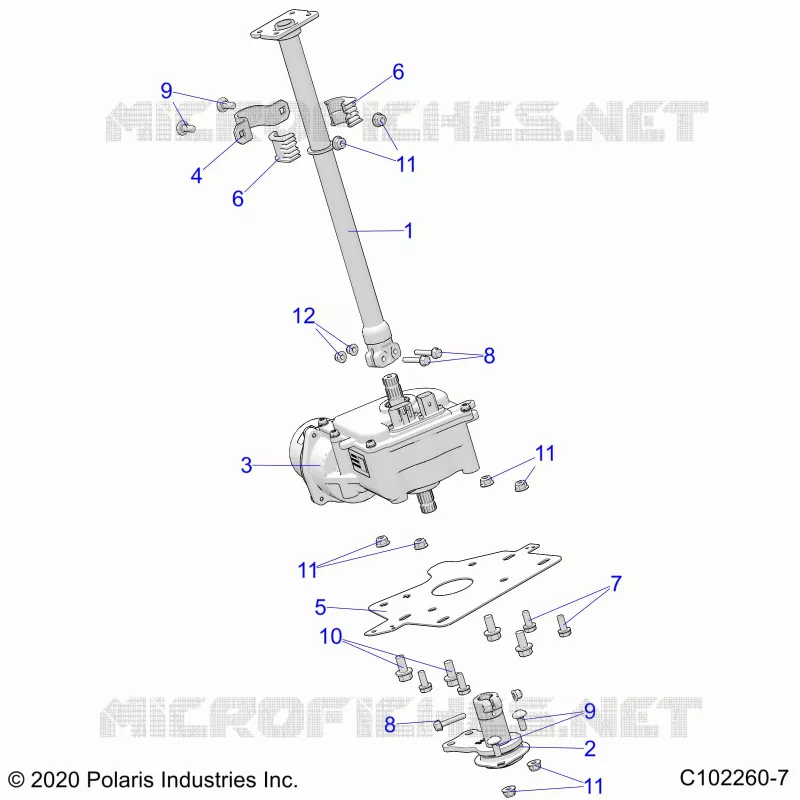 STEERING POST  AND EPS