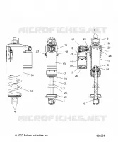 SUSPENSION, FRONT SHOCK TRACK
