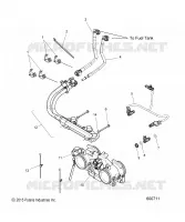 FUEL SYSTEM, RAIL, LINES AND THROTTLE BODY