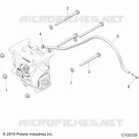 DRIVE TRAIN, GEARCASE MOUNTING, REAR