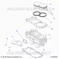 CYLINDER AND PISTON