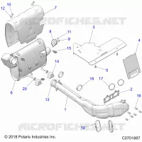 ENGINE, EXHAUST SYSTEM