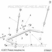SUSPENSION, REAR STRUT STABILIZER