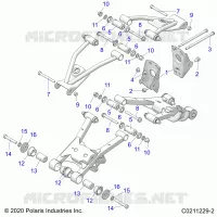 REAR SUSPENSION CONTROL ARM, MOUNTING