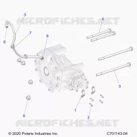 DRIVE TRAIN, GEARCASE, REAR, MOUNTING