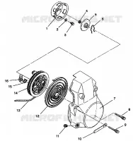 RECOIL STARTER ASSEMBLY 500 EFI 0942774 AND  EFI SKS 0942574 (49274127410041)