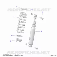 SUSPENSION, FRONT SHOCK MOUNTING