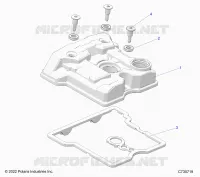 ENGINE, VALVE COVER