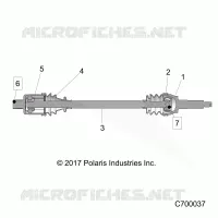 DRIVE TRAIN, REAR HALF SHAFT