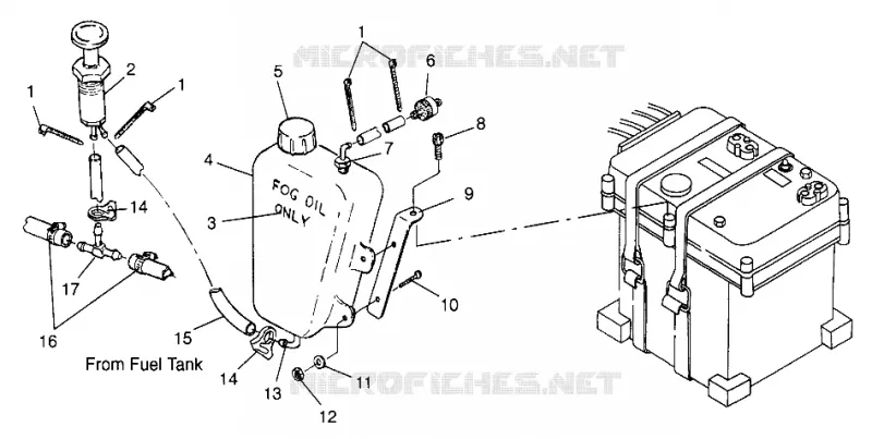 ENGINE FOGGING SYSTEM (INTL.) INTL. HURRICANE I974473 (4941044104B013)