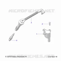 IGNITION COIL, WIRE AND SPARK PLUG