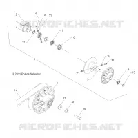 DRIVE TRAIN, SECONDARY CLUTCH
