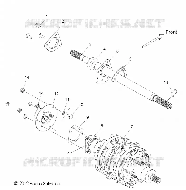 DRIVE TRAIN, JACKSHAFT AND DRIVE SHAFT