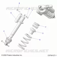 SUSPENSION, FRONT SHOCK MOUNTING