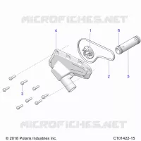 ENGINE, WATERPUMP IMPELLER AND COVER
