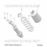 SUSPENSION, FRONT SHOCK TRACK