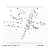 UPPER STEERING & HANDLEBAR ASM.