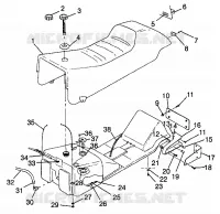 SEAT   GAS TANK STORM 0975782, STORM S.E. H975782, EUROPEAN STORM S.E. E9 (4937823782A007)