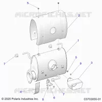 ENGINE, EXHAUST SYSTEM, SILENCER