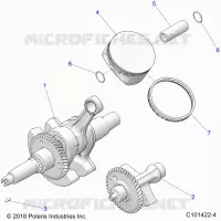 ENGINE, CRANKSHAFT, PISTON AND BALANCE SHAFT