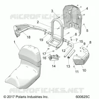 BODY, SEAT ASM., PASS.