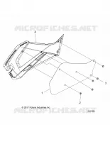 BODY, RIGHT HAND SIDE PANEL HEAT SHIELD AND HARDWARE 1 UP