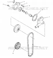 WATER PUMP  500 EFI 0952774, EFI SKS 0952574,   EFI SKS PT 0952974, AND EUR (4929052905C012)