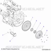 STARTER, FLYWHEEL AND RELATED