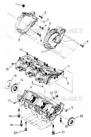 CRANKCASE SLX 780 B964287 AND INTL. SLX 780 I964287 (4937443744C001)