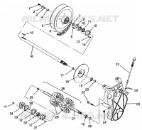 DRIVE TRAIN  TRAIL 0962761, TRAIL TOURING 0962262, AND EUROPEAN TRAIL TOURI (4931763176B011)