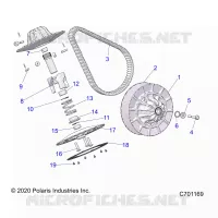 DRIVE TRAIN, SECONDARY CLUTCH