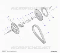 DRIVE TRAIN, SECONDARY CLUTCH