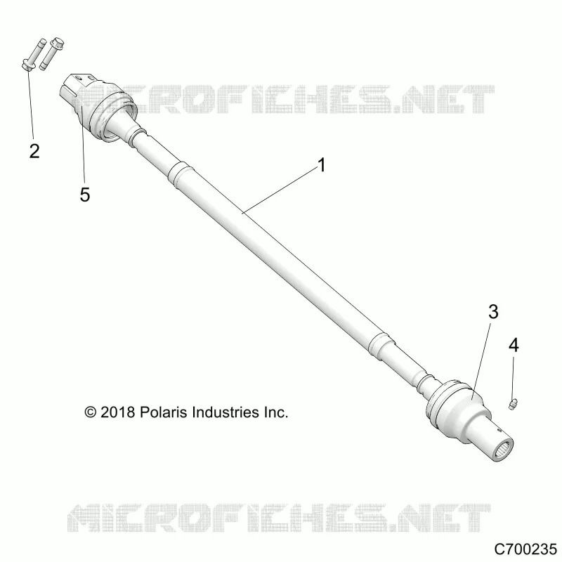 DRIVE TRAIN, REAR PROP SHAFT